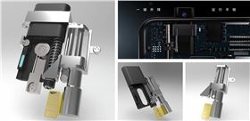 手机伸缩电机齿轮箱